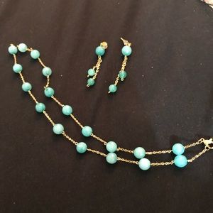 Necklace and earrings